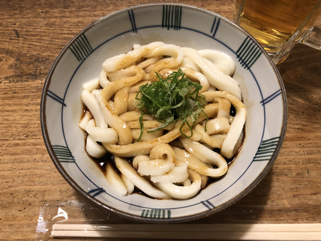 トッピングなしのそのまま「伊勢うどん」